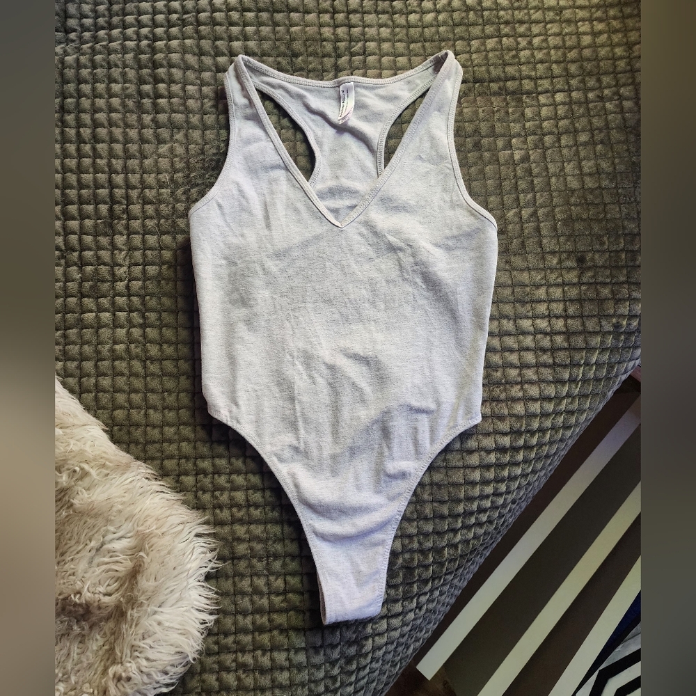 American Apparel Grey Bodysuit